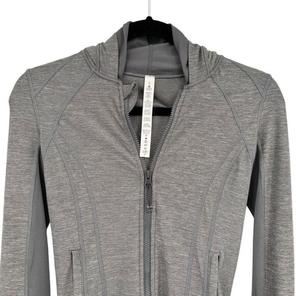 Lululemon Daily Practice Jacket Heathered Slate Size 2 - Picture 6 of 11